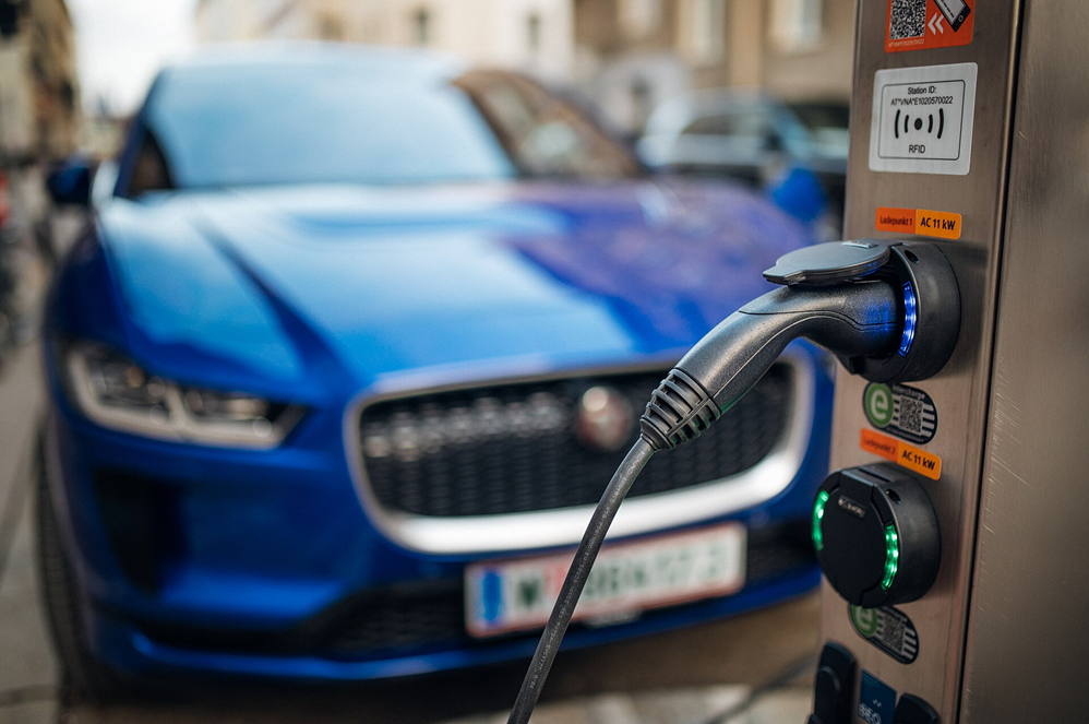Connected electric vehicle charger illustrating EV charging cybersecurity risks
